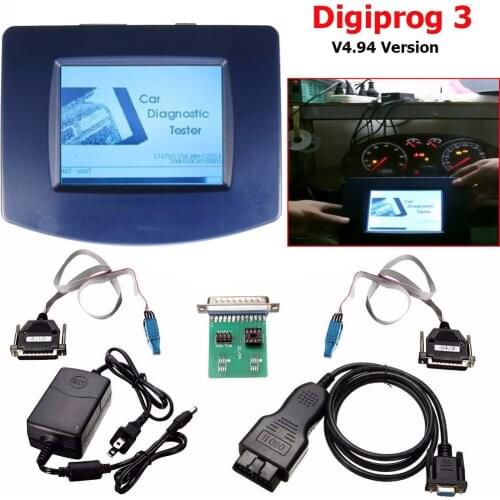 6 piece auto fault diagnosis instrument V4.94 newest meter tuner OBD DigiProg 3 odometer tuner The latest version