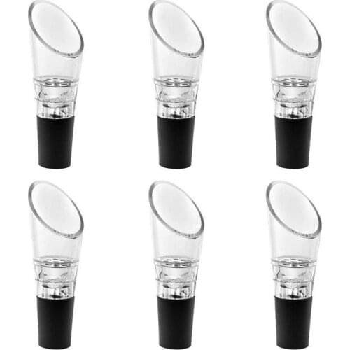 6 Pack Wine Aerator Pourer, Premium Aerating Decanter Spout-ABUX