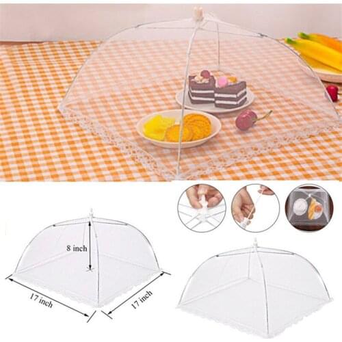 2pcs Umbrella Style Food Cover Home Eatables Cover Kitchen Gadgets Cooking Tools Outdoor Picnic Anti-mosquito Portable Tool