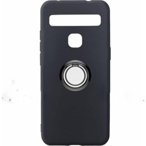 For TCL 10L Back Ring Holder Bracket Phone Case Phone TPU Soft Silicone Cover On TCL 10 Lite 10lite 6.53"