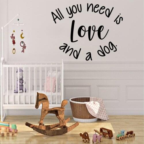 Diy all you need is love Sentence Decorative Sticker Home Decor For Kids Rooms Nursery Room Decor Background Wall Art Decal