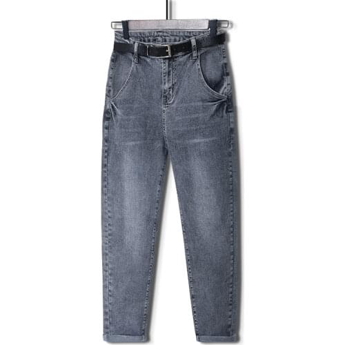 Mom Jeans Plus Large Size Women Jeans High Waist Oversize 2021 Womens Classic Pants Big Size Jean Femme 5xl 6xl 7xl 8xl Gray