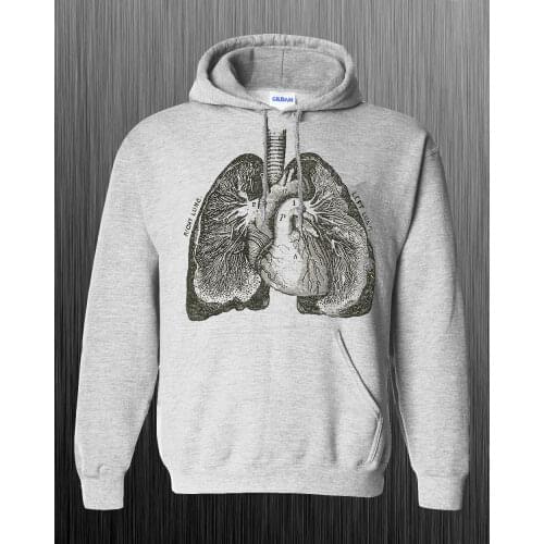 Lungs Anatomy Hoodie - anatomical art weird unique Hoodies Sweatshirt