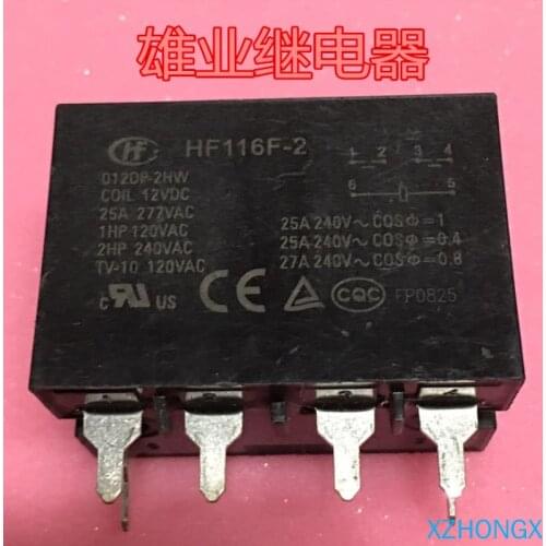 Jqx-116f-2 012dp-2hsw 6-pin 25A