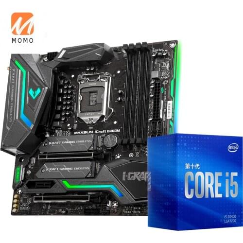 I5 10400f I3 10100f Boxed with B460 H410 CPU Motherboard Set