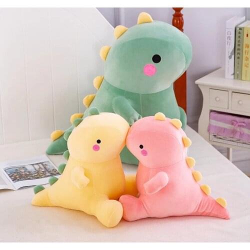 22CM Lovely Dinosaur Plush Toys Doll Cartoon Stuffed Super Soft Animals Dragon Hug Doll Sleep Pillow Home Decor Kids Girls Gifts