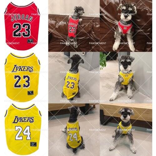 Summer Puppy Breathable Vest Pet Dog Clothes for Small Dogs Clothing Pug Basketball Vest for Yorkies Chihuahua Tshirt PC1555