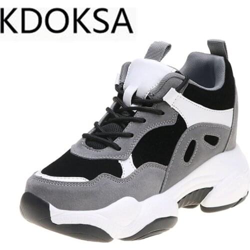 Vulcanized shoes 2021 spring and autumn new styles increase net celebrity wild fashion thick-soled casual sports shoes