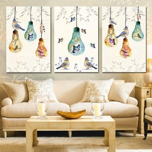 One Piece Butterfly Feather Scandinavian Bird Abstract Canvas Painting Minimalist Poster Print Modern Wall Picture Room Decor