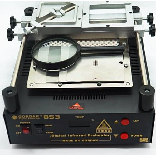 Preheater-GORDAK-853-220V/110V Preheater Station Lead Free Infrared Preheating Station BGA Repair Machine