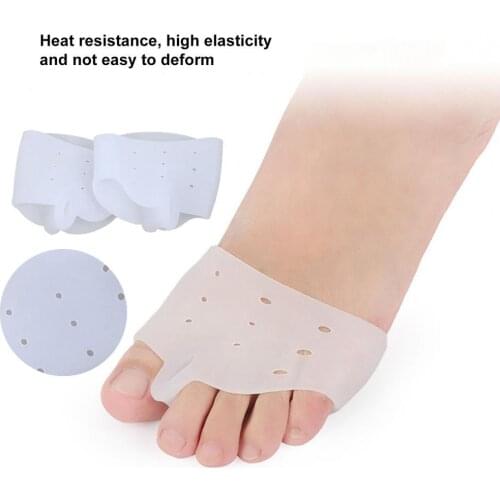 Silicone Forefoot Pads Toe Separator Cushion Pad Pain Relief Shoes Insoles Finger Toe Hallux Valgus Corrector Gel Pads Foot Care