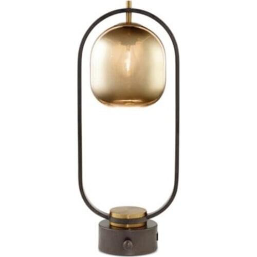 Nordic crystal led glass table lamps for bedroom study lamp bed lamp bedside lamp