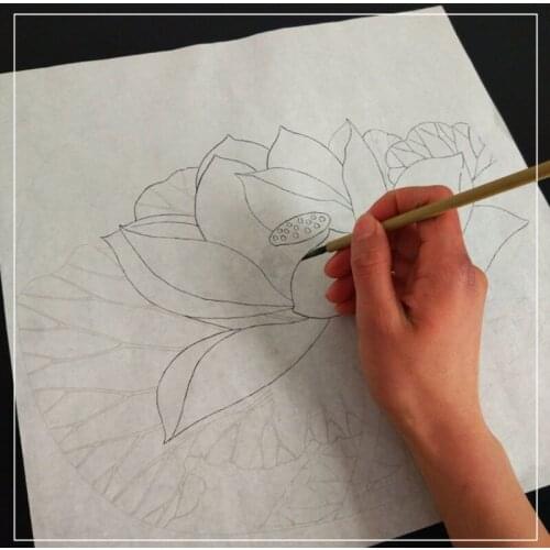 Meticulous Painting Copying Manuscripts Chinese Watercolor Painting Plants Animals Copying Xuan Paper Painting Manuscript