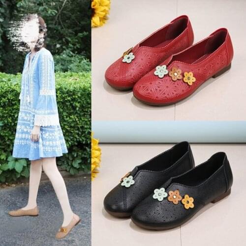 Flat Shoes, Comfortable Embroidered Womens Shoes