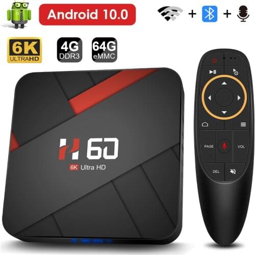 Android TV Box Android 10 4GB 32GB 64GB 6K TV BOX H.265 Media Player 3D Video 2.4G 5GHz Wifi Bluetooth Smart TV Box Set Top Box
