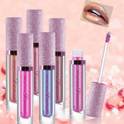Female Pearl Lip Glaze Lip Gloss Waterproof Moisturizing Liquid Lipstick Long Lasting Flashing Lip Stick Women Cosmetics