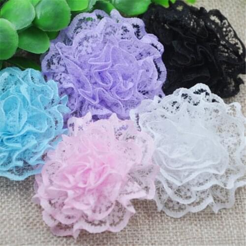 10PC Big 62mm the lace small volume spend Flower Craft/Appliques B184