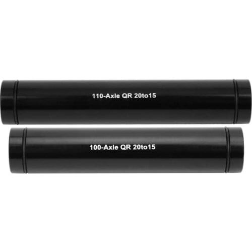 100mm/110mm Bike Barrel Shaft Hub Conversion Shaft Aluminium Alloy 20mm Turn 15mm Mountain Bicycle Thru Axle Adapter Fork Parts