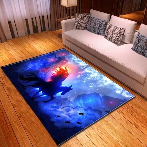 3D Horse Rugs Living room carpet bedroom Cartoon Pony Kids Room Large rugs Kitchen floor mat Parlor Home Decorative Customized
