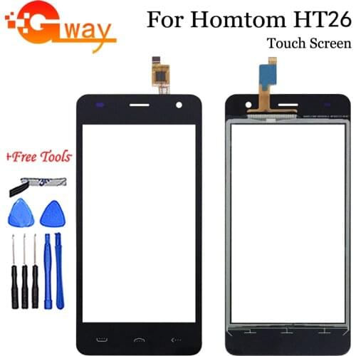 4.5 inch For Homtom HT26 Touch Screen Digitizer Smart Phone Touch Panel Lens Sensor For Homtom HT26 With Tools