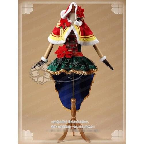Anime! Love Live Kousaka Honoka December Choir New Christmas After Awakening Lolita Dress Uniform Cosplay Costume Free Shipping