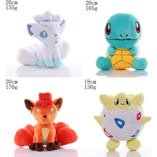 Anime pokemoned pikachued TAKARA TOMY Pokemon about 20cm Original Toys Hobbies Stuffed Animals Stuffed Plush for Children birthd