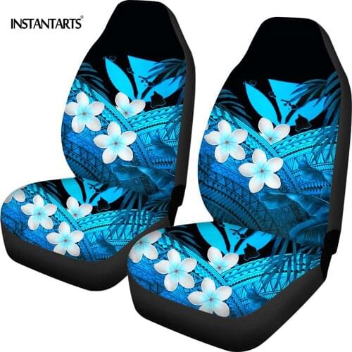 INSTANTARTS Hawaii Kanaka Maoli Polynesian Deisgn 2pcs/Set Car Seat Covers Comfortable Vehicle Seat Protector Anti-Slip Covers