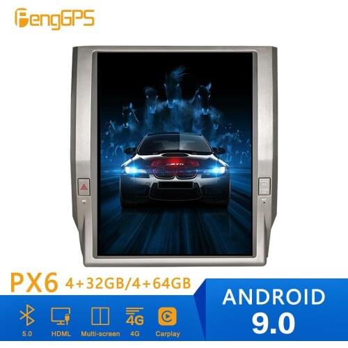 Android 9 PX6 4GB Tesla Style Car DVD Player GPS Navigation For Toyota Tundra 2014+ Head Unit Multimedia Player Radio Recorder