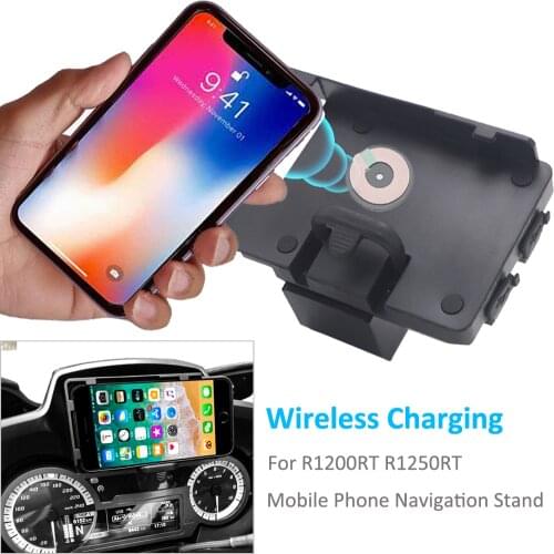 GPS Navigator USB Charger Mobile Phone Navigation Bracket 2 In 1 Fast Wireless Charging Suitable For BMW R1200RT R1250RT