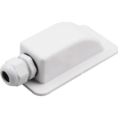 ABS Solar RV Yacht Stand Roof Duct Cable Entry Round Junction Box White
