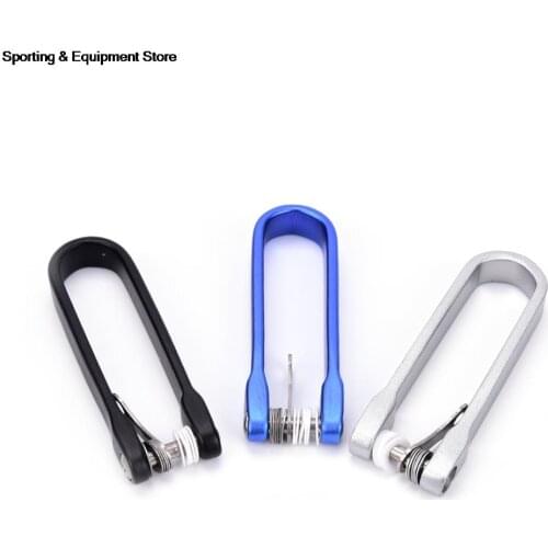 Portable EDC Gear Smart Sticks Pocket Folded Keychain Hard Oxide U Style Key Holder Clip Organizer 7.8cm