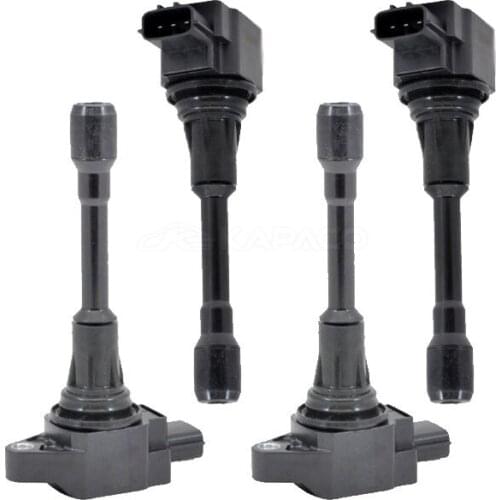 4pcs Ignition Coil 22448-JA00C 22448-ED000 For Nissan Altima Sentra Versa X-Trail NV200 Tiida C11 Infiniti Frontier FX50 M56