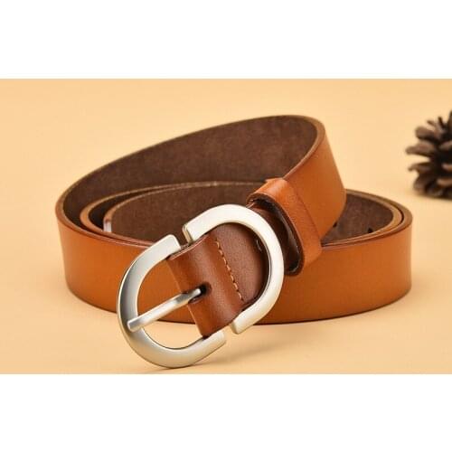 Leather Womens belt With Metal Pin Buckle Is Very Popular All-Match Jeans Casual Pants Dress Decoration Belts for women