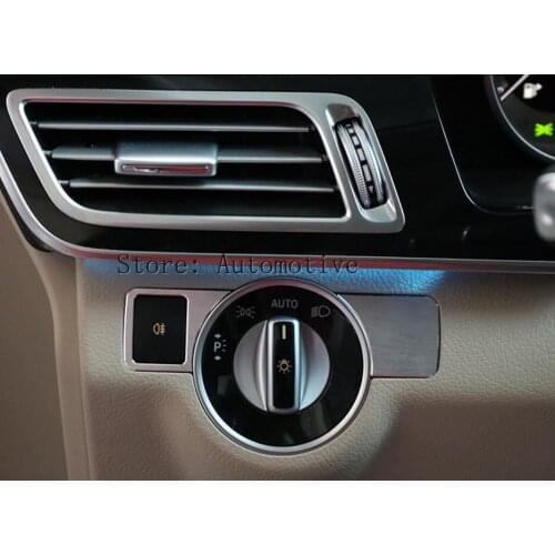 For Benz E Class Coupe W207 C207 Inner Headlight Switch Button Cover 2009-2016 2pcs