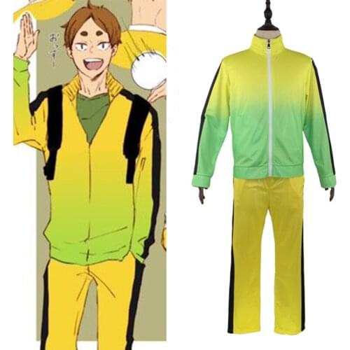 Haikyuu Season 4 MSBY Cosplay Jacket Kiyoomi Sakusa Uniform Tetsurou Kuroo Anime Costume Volleyball Yellow Sportswear Jersey