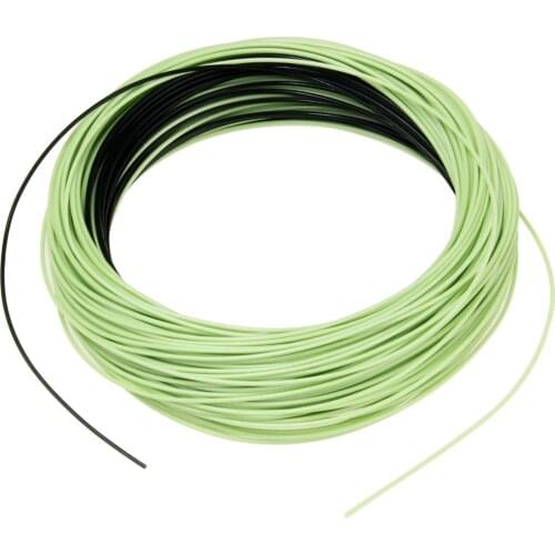 WF5/6/7/8/9 F/S Fly Line 100FT Moss Green Floating Fly Fishing Line & Sink Tip