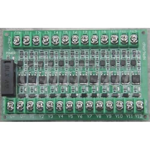 12 PLC amplification board tube plate protection board input output PNP