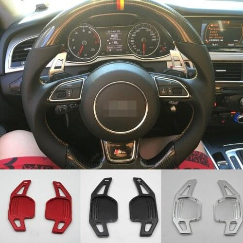 TTCR-II Aluminium steering wheel DSG paddle shifters for Audi A4L A5 A6L A8 Q5 Q7 2008-2012 Paddle Gearbox Car Accessories