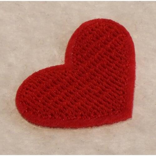 Heart Embroidered Patches Sewing Applique Badge Clothes Stickers Apparel Craft B0KB
