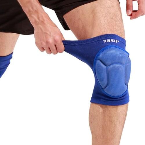 1 Pair Thickening Football Volleyball Extreme Sports knee pads brace support Protect Cycling Knee Protector Kneepad