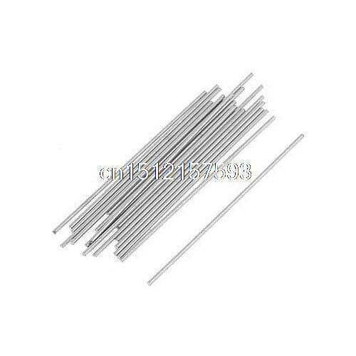 20 Pcs Metal Silver Tone 50mm x 1mm 50mm Length 1mm Dia Axle