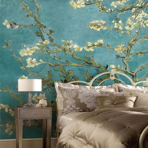 Beibehang Custom 3d wallpaper Chinese style hand-painted flowers and bird background wall painting living room bedroom wallpaper