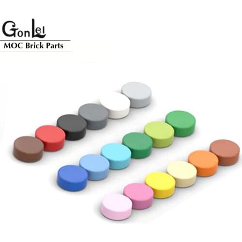 900pcs/lot Tile 1x1 Round 98138 Special Brick MOC Building Block Small Particle Bricks Parts Compatible with 98138 Bricks