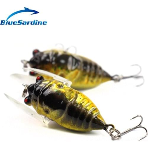 BlueSardine 10PCS 4.5CM 5.9G Crankbait Fishing Lure Crank Bait Cricket Fishing Tackle Hard Bait Pesca