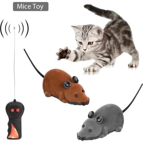 Cat Funny Toys Remote Control Wireless Electronic Rat Mouse Pet Cat Mice Toy Pet Cat Interesting Gifts Interactive Cat Toys