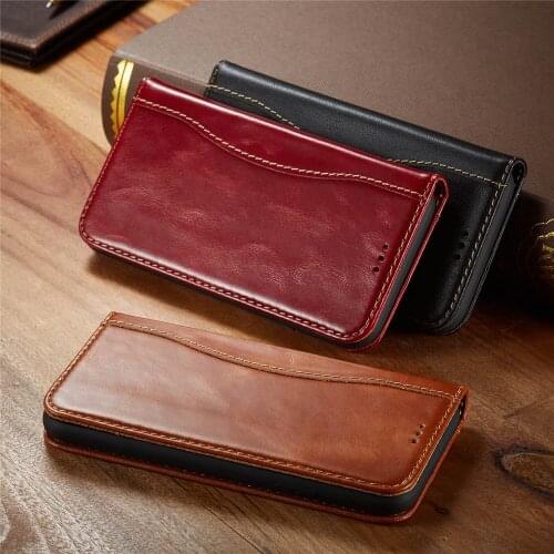 Luxury Real Leather Phone Case For iPhone 12 Pro Max 12 Mini XR 11 Pro Genuine Leather Wallet Card Holder Case Cover