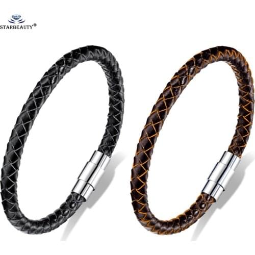 Mens Bracelets New,Woven Cool Gift Leather Bracelet Men Wristband Man Bracelets, Braclet Pulseira Masculina Couro Deri Bileklik