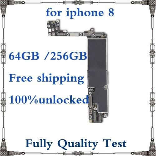 64gb 256gb for iphone 8 clean icloud motherboard with IOS System full chips mainboard without touch ID Top quality logic board