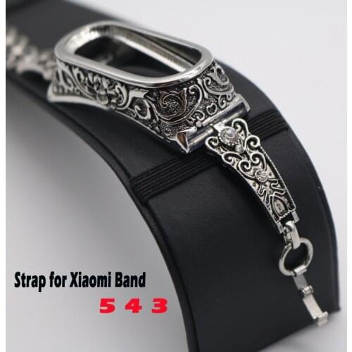 Metal Strap for Xiaomi Band 5 Women Wristband Bracelet for Xiaomi Mi Band 4 Wrist Strap for Mi Band 3 4 5 NFC