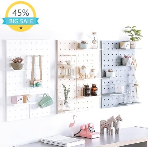 Wall Organizer Panels DIY Pegboard Display Wall Mount Peg Board Organizer and Storage for Craft Room Kitchen Office